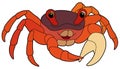 Cartoon animal - crab