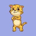 Cartoon animal design coll leopard