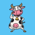 Cartoon animal design happy cows