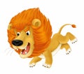 Cartoon animal - lion - caricature