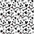 Cartoon animals seamless dogs pattern for wrapping paper and fabrics and kids clothes print and summer accessories