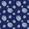 Cartoon animals seamless puffer fish fugu pattern for wrapping paper and fabrics and linens and kids clothes print