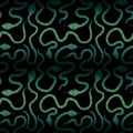 Cartoon animals seamless snakes pattern for wrapping paper and fabrics and new year 2025 packaging