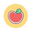 Cartoon Apple Icon Emoji Illustration Isolated