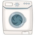 Cartoon Appliences Washing Machine Royalty Free Stock Photo