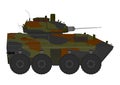 Cartoon armored vehicle