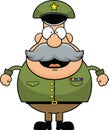 Cartoon Army General Happy
