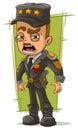 Cartoon army general in uniform