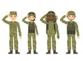 Cartoon army people