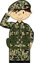 Cartoon Army Soldier