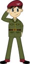 Cartoon Army Soldier