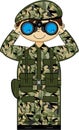 Cartoon Army Soldier