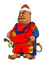 Cartoon Asian Sultan. Royalty Free Stock Photo