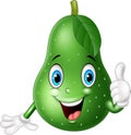 Cartoon avocado giving thumbs up