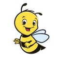 Cartoon Baby Bee Royalty Free Stock Photo