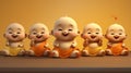 cartoon of baby buddha