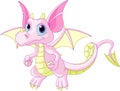 Cartoon baby dragon