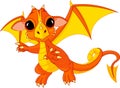 Cartoon baby dragon