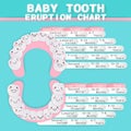 Cartoon baby tooth