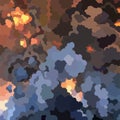 Cartoon background of a huge fire with clouds of smoke