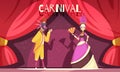 Carnival Cartoon Background Royalty Free Stock Photo