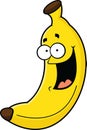 Cartoon Banana Happy