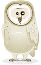 Cartoon Barn Owl Character Royalty Free Stock Photo