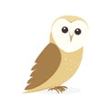 Cartoon Barn Owl