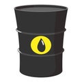 Cartoon barrel of oil