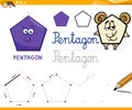 Cartoon basic geometric shapes Royalty Free Stock Photo