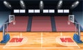 Cartoon Basketball Court Royalty Free Stock Photo