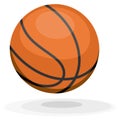 Cartoon basketball. Royalty Free Stock Photo