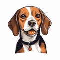 Bcnbeagle: Charming Mascot And Vector Logo For Pet Design Royalty Free Stock Photo