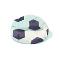 Cartoon beanbag chair in the form of a big soccer ball