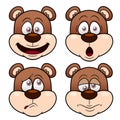 Cartoon Bear face