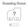 Cartoon Bear Guessing Game