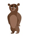 Cartoon bear smiling Royalty Free Stock Photo