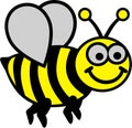 Cartoon Bee three colors