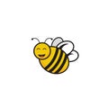 Cartoon bee vector Royalty Free Stock Photo