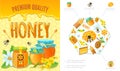 Cartoon Beekeeping Colorful Concept