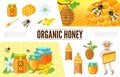 Cartoon Beekeeping Composition Royalty Free Stock Photo