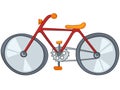 Cartoon Bicycle Royalty Free Stock Photo