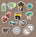 Cartoon bicycle equipment stickers