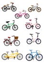 Cartoon bicycle icon