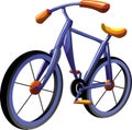 Cartoon bike Royalty Free Stock Photo