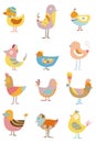 Cartoon bird icon Royalty Free Stock Photo
