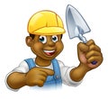 Builder Bricklayer Construction Worker Trowel Tool Royalty Free Stock Photo