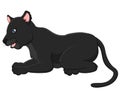 Cartoon black panther