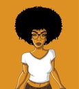 Cartoon black woman.