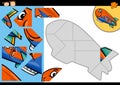 Cartoon blimp jigsaw puzzle game